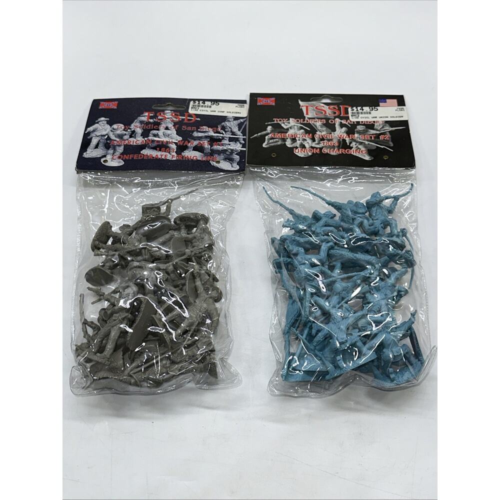 tssd Civil War Union Charging Confederate Firing 1:32 scale Blue Gray 2005